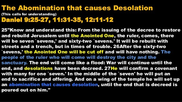 Is homosexuality the abomination that causes desolation Is homosexuality the abomination that causes desolation